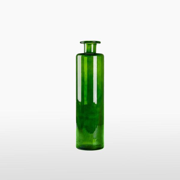 Бутылка зелёная узкая