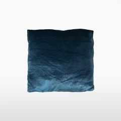 Подушка велюр синяя