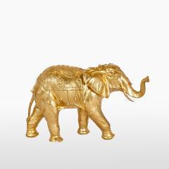 Декоративная фигура Слон золотой