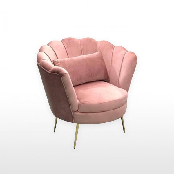 Кресло LOTUS пудрово-розовое