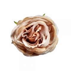 Цветок Роза бежевая блестящая