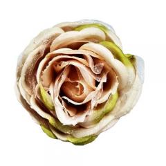 Цветок Роза бежево-салатовая